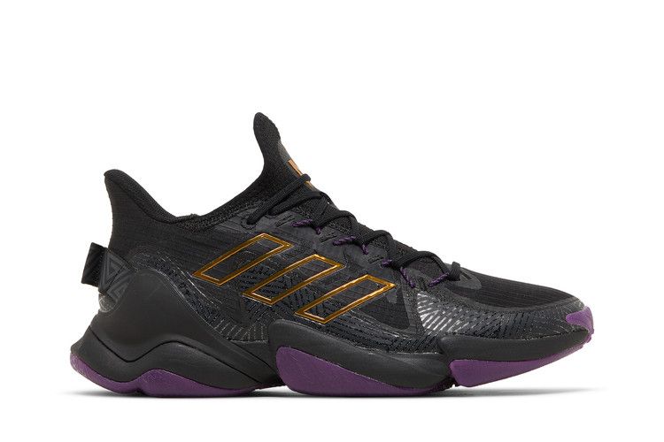 Marvel x adidas Mahomes 1 Impact FLX 'Black Panther' — Core Black/Gold Metallic/Tribe Purple