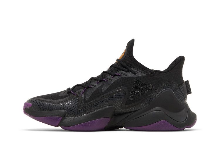 Marvel x adidas Mahomes 1 Impact FLX 'Black Panther' — Core Black/Gold Metallic/Tribe Purple