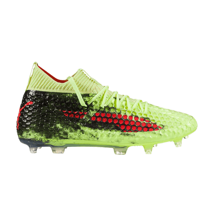 Puma Future 18.1 Netfit FG 'Fizzy Yellow Red Blast' — Fizzy Yellow/Red Blast/Black