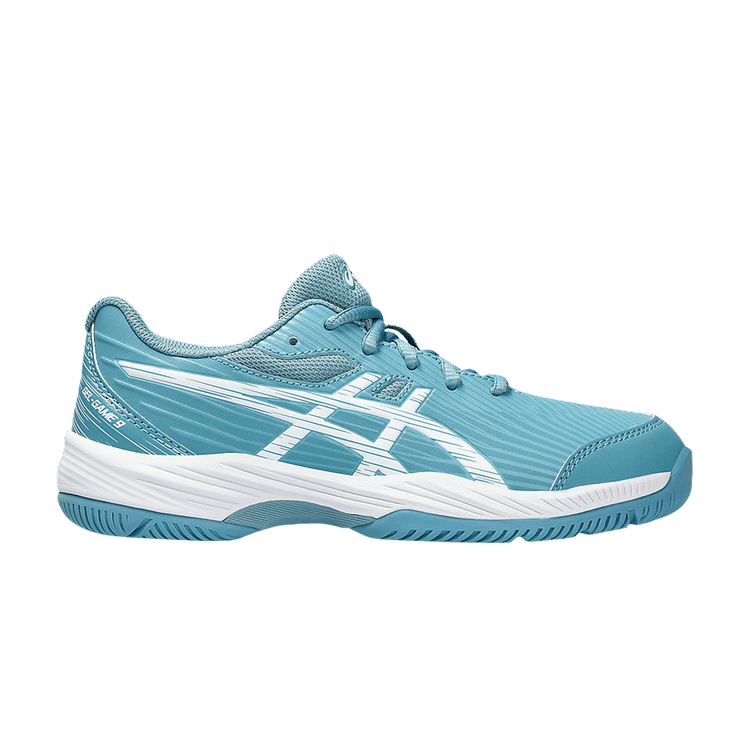 Asics Gel Game 9 GS 'Gris Blue' — Gris Blue/White