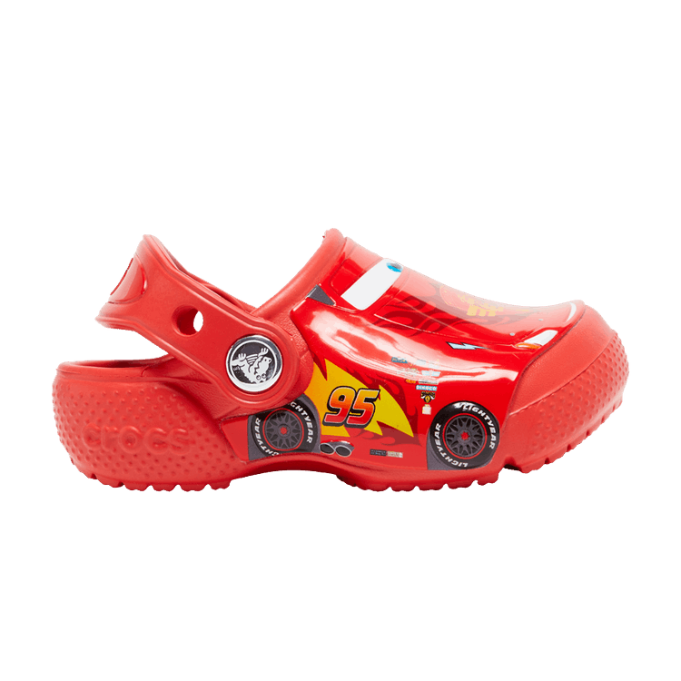 Cars x Crocs Classic Clog Kids 'Fun Lab - Lightning McQueen' — Red