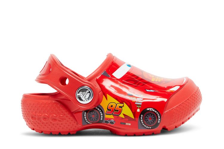 Cars x Crocs Classic Clog Kids 'Fun Lab - Lightning McQueen' — Red