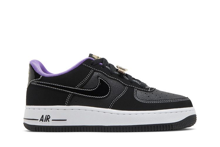 Nike Air Force 1 LV8 GS 'World Champ - Lakers' — Black/Iron Grey/White/Black (2)
