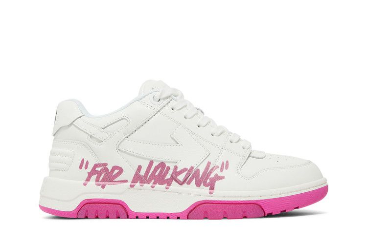 Off-White Wmns Out of Office 'For Walking - White Fuchsia' — White/Fuchsia