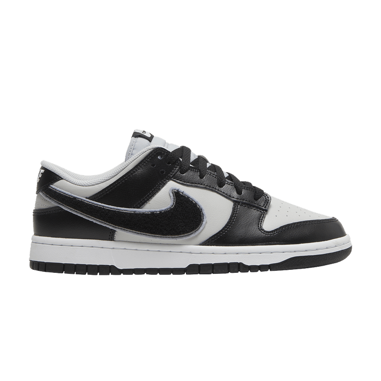 Nike Dunk Low 'Chenille Swoosh - Black Grey Fog' — Grey Fog/Wolf Grey/Iron Grey/Black