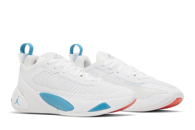 Air Jordan Luka 1 GS 'Legend of 7' — White/Neo Turquoise/Bright Crimson/Metallic Silver