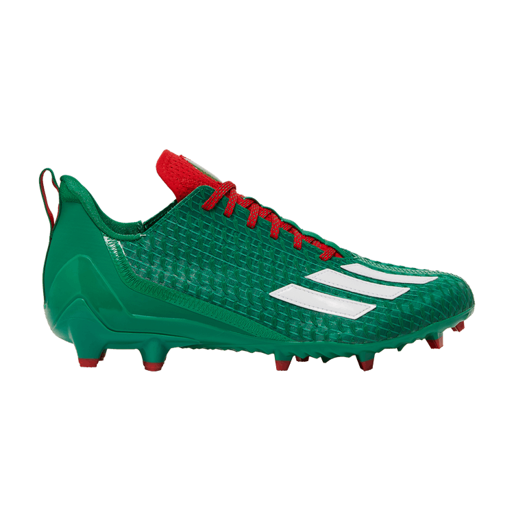 adidas Adizero Cleats 'Tabasco' — Team Green/Cloud White/Vivid Red