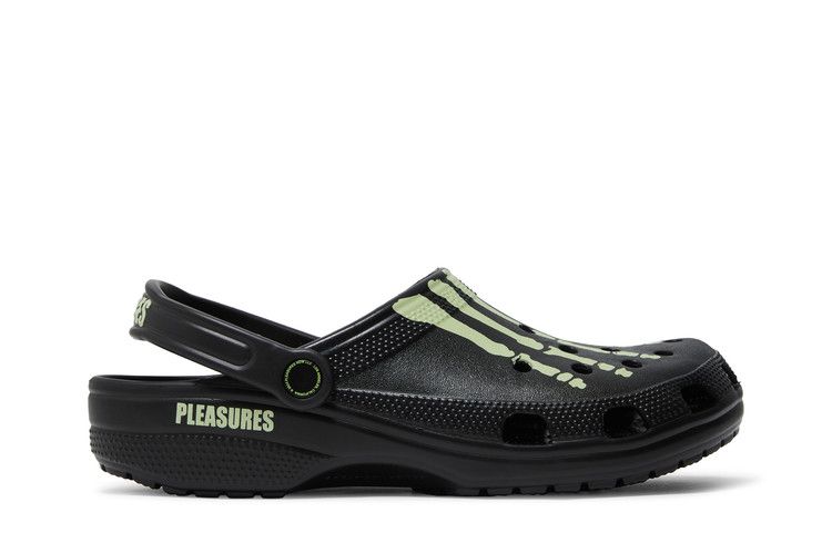 Pleasures x Crocs Classic Clog 'Skeleton - Glow in the Dark' — Black