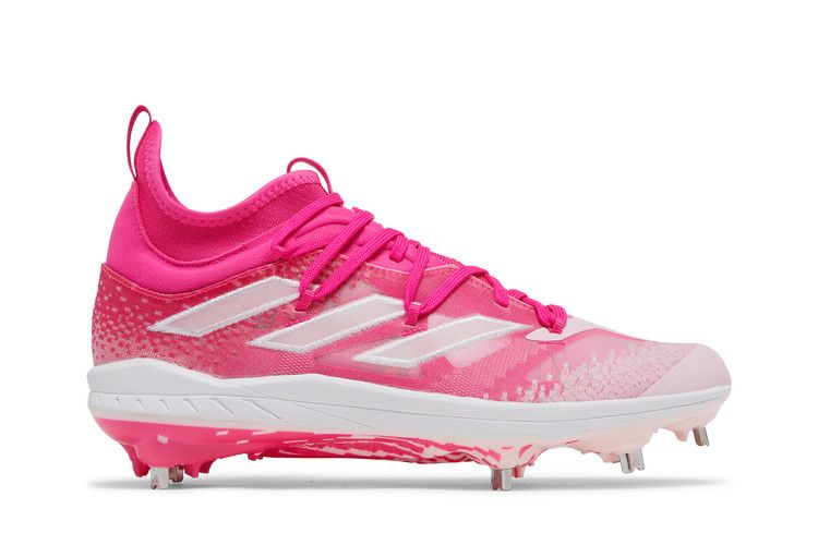 adidas Adizero Afterburner NWV Cleats 'Team Shock Pink' — Team Shock Pink/Cloud White/Clear Pink