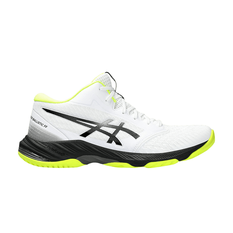 Asics Netburner Ballistic FF MT 3 'White Gunmetal Lime' — White/Gunmetal