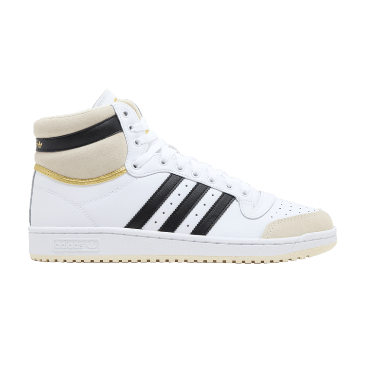 adidas Top Ten High 'White Black Gold' — Footwear White/Core Black/Cloud White