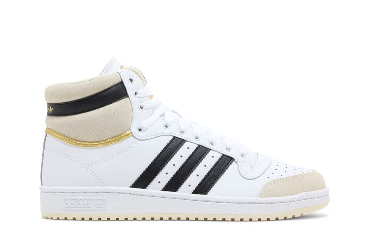 adidas Top Ten High 'White Black Gold' — Footwear White/Core Black/Cloud White