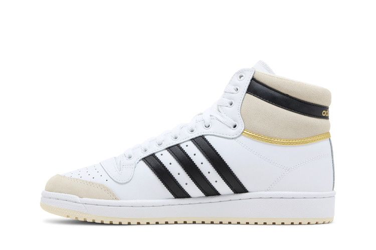 adidas Top Ten High 'White Black Gold' — Footwear White/Core Black/Cloud White