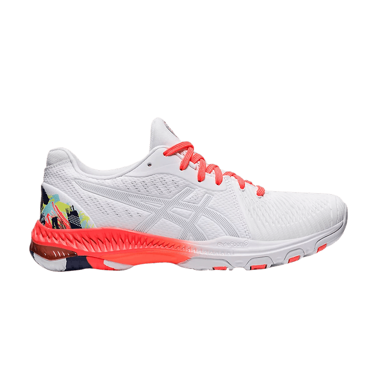 Asics Wmns Netburner Ballistic FF 2 'Celebration of Sport Pack' — White/Sunrise Red