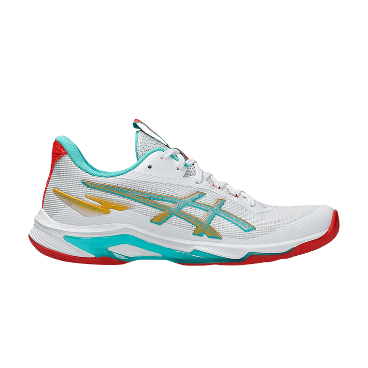ASICS Wmns Netburner Ballistic FF 4 'White Sea Glass' — White/Sea Glass
