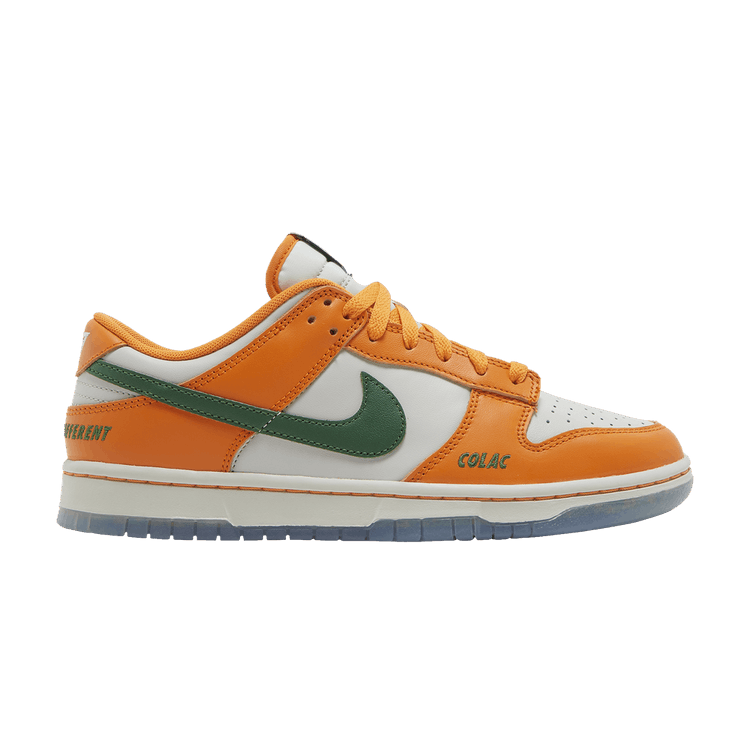 Florida A&amp;M University x Nike Dunk Low 'Rattlers' — Orange Horizon/Fortress Green/Sail