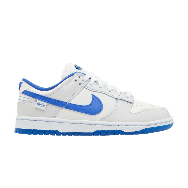 Nike Wmns Dunk Low 'Worldwide Pack - White Game Royal' — White/White/Game Royal/Sail