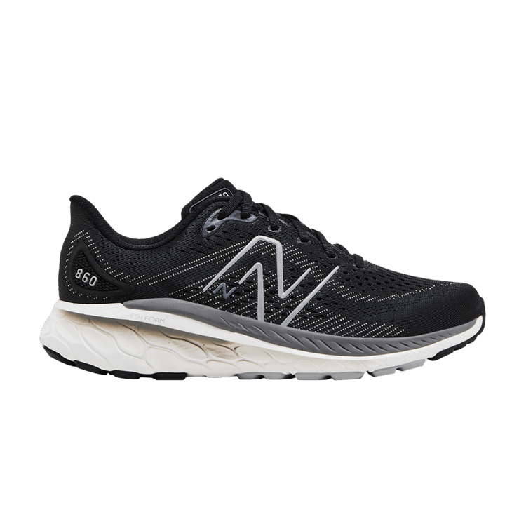 New Balance Wmns Fresh Foam X 860v13 2E Wide 'Black White' — Black/White/Castlerock