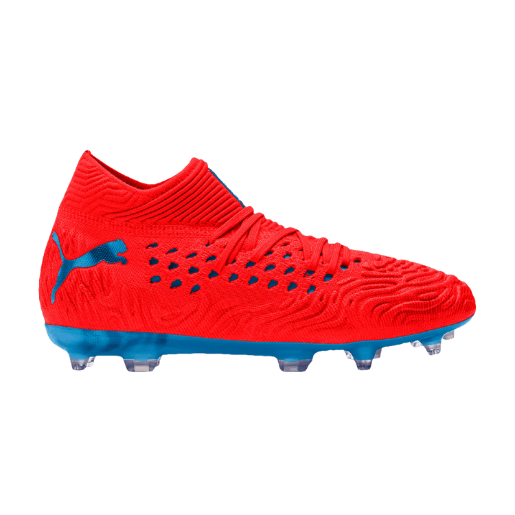 Puma Future 19.1 Netfit FG AG 'Red Blast Bleu Azur' — Red Blast/Bleu Azur
