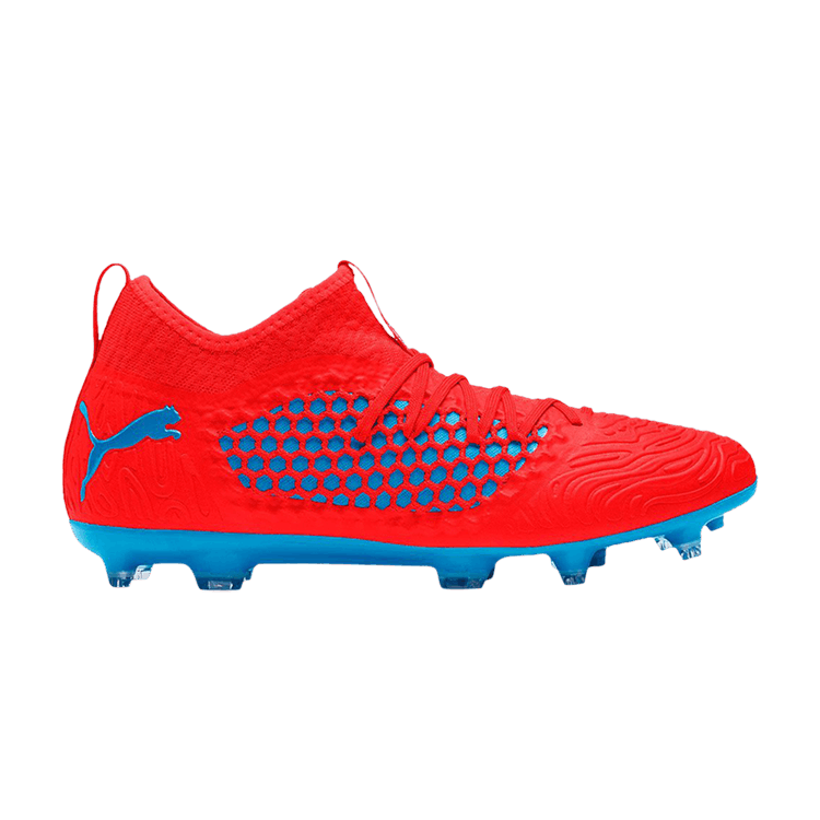 Puma Future 19.3 Netfit FG AG 'Red Blast Bleu Azur' — Red Blast/Bleu Azur