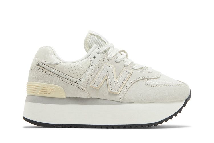 New Balance Wmns 574+ 'White Grey' — White