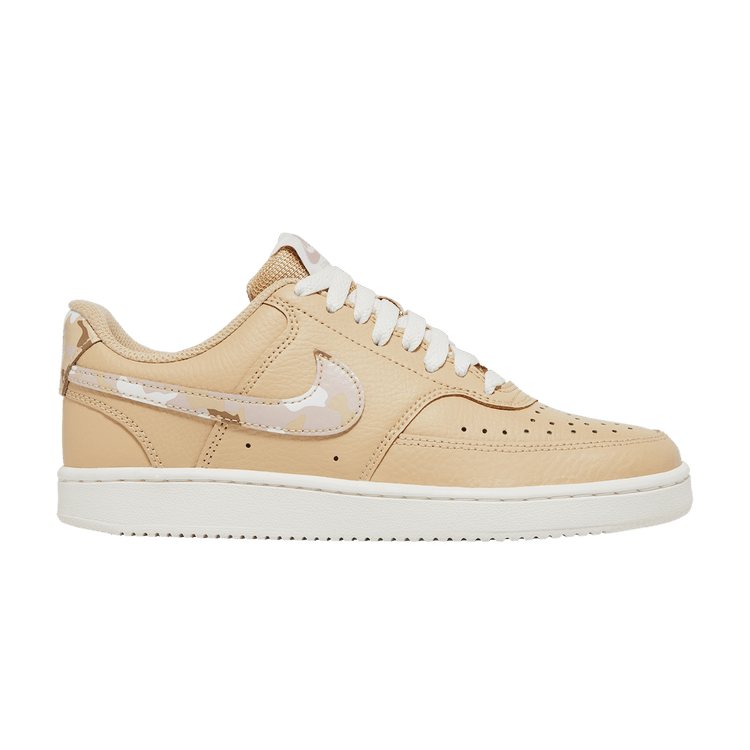 Nike Wmns Court Vision Low 'Sesame Camo' — Sesame/Sail/Pink Oxford/Multi-Color