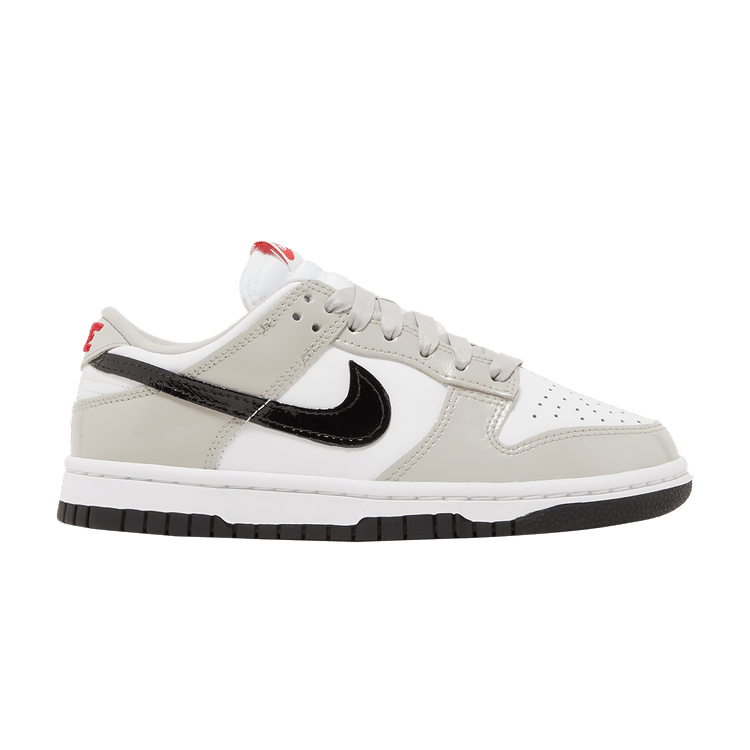 Nike Women's Dunk Low 'Light Iron Ore Black' — Light Iron Ore/Black/White/University Red
