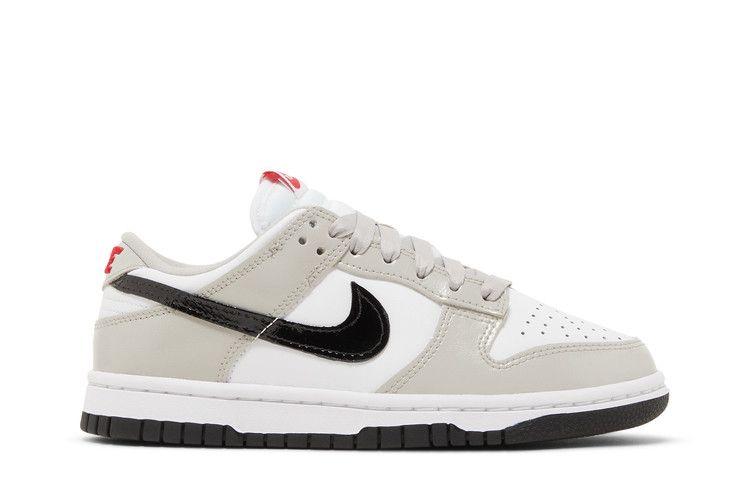 Nike Women's Dunk Low 'Light Iron Ore Black' — Light Iron Ore/Black/White/University Red (2)