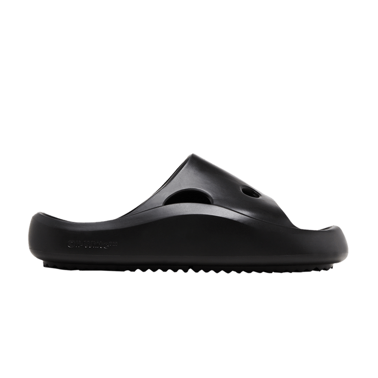 Off-White Meteor Rubber Sliders 'Black' — Black