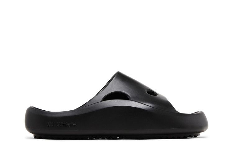 Off-White Meteor Rubber Sliders 'Black' — Black