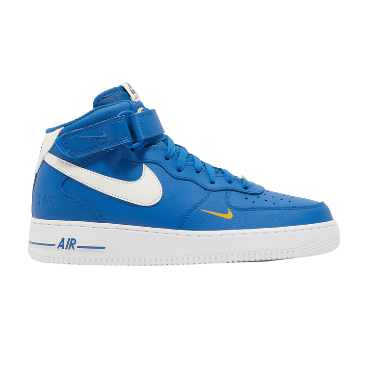 Nike Air Force 1 Mid '07 LV8 '40th Anniversary - Blue Jay' — Blue Jay/Yellow Ochre/White/Sail