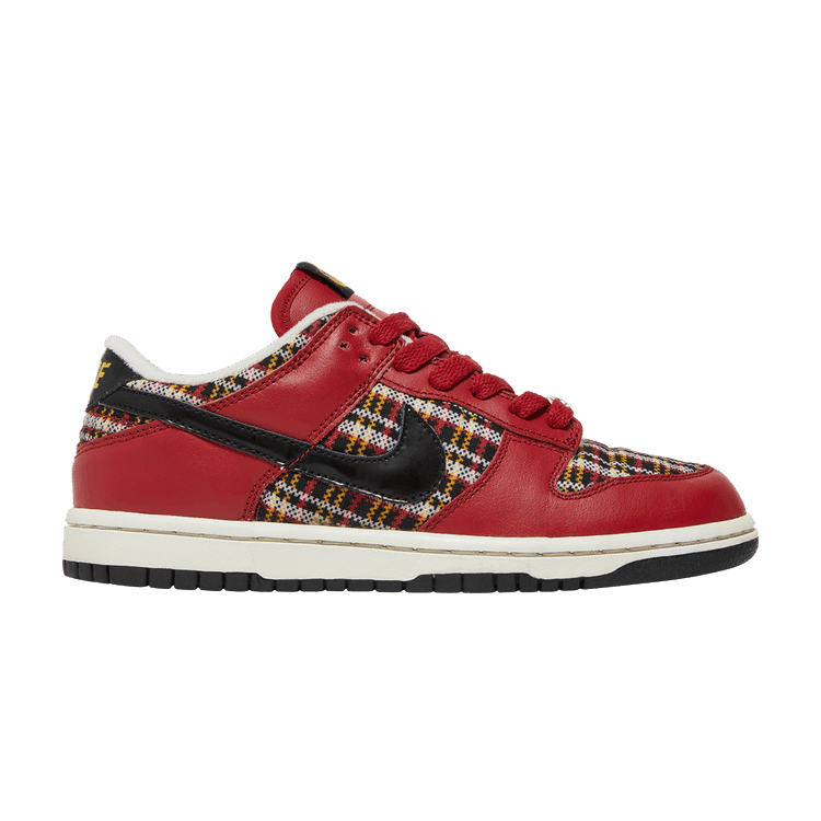 Nike Dunk Low GS 'Christmas Plaid' — Varsity Red/Black/White/Dijon