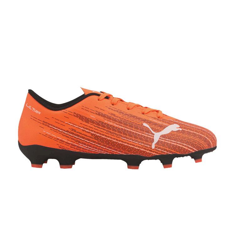 Puma Ultra 4.1 FG AG Jr 'Black Shocking Orange' — Shocking Orange/Black
