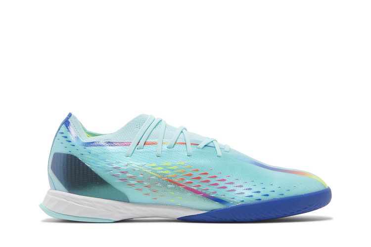 adidas X Speedportal.1 IN 'Al Rihla Pack - Clear Aqua' — Clear Aqua/Solar Red/Solar Yellow