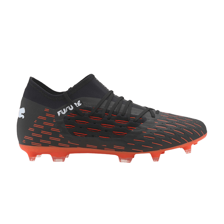 Puma Future 6.3 Netfit FG AG 'Black Shocking Orange' — Black/White/Shocking Orange