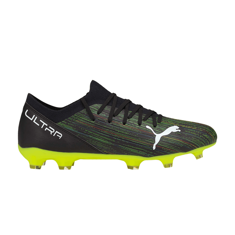 Puma Ultra 3.2 FG AG 'Black Yellow Alert' — Black/White/Yellow Alert