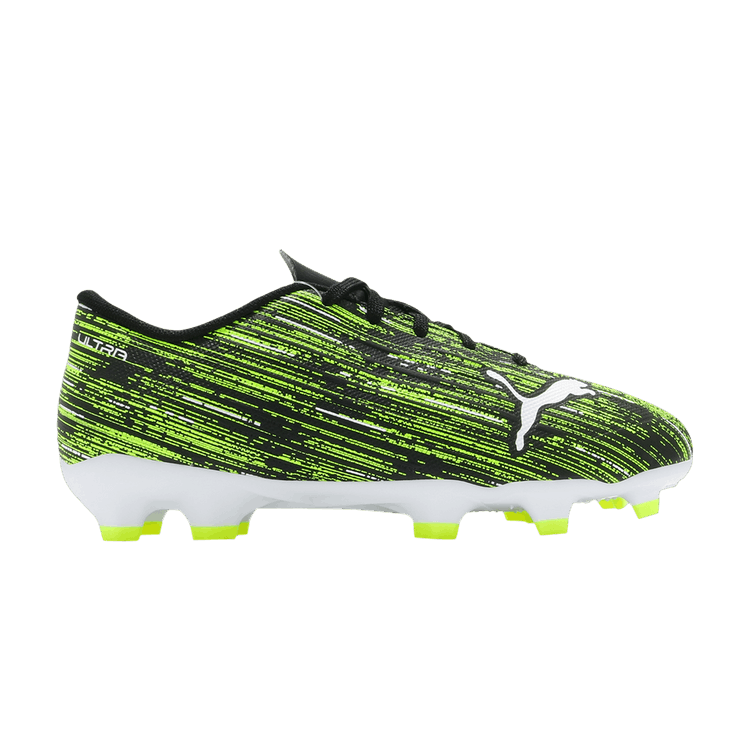 Puma Ultra 4.2 FG AG Jr 'Game On Pack - Yellow Alert' — Black/White/Yellow Alert