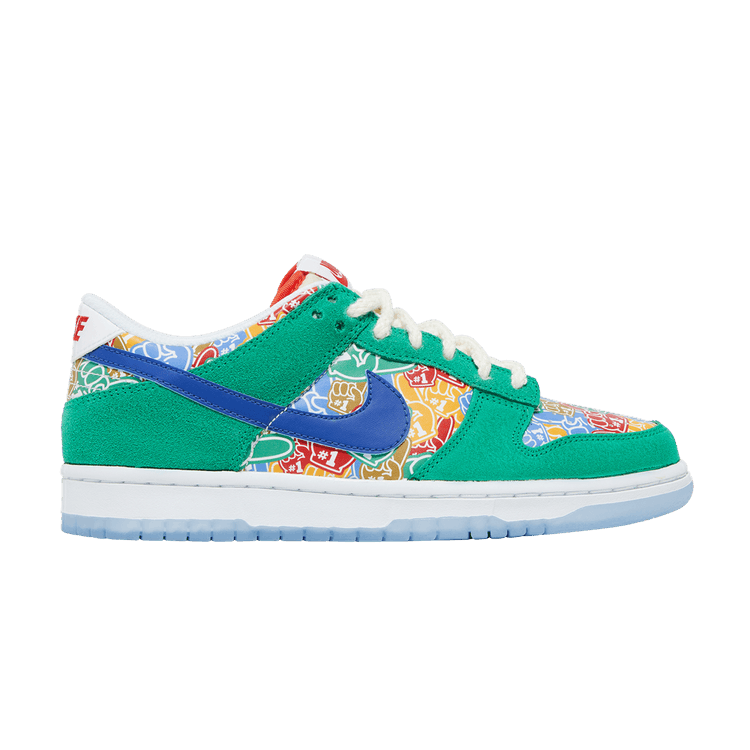 Nike Dunk Low GS 'Foam Finger' — Stadium Green/White/University Red/Old Royal