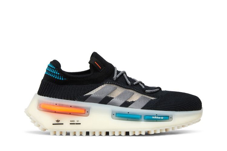 adidas NMD_S1 'Black Teal Orange' — Core Black/Grey Five/Off White