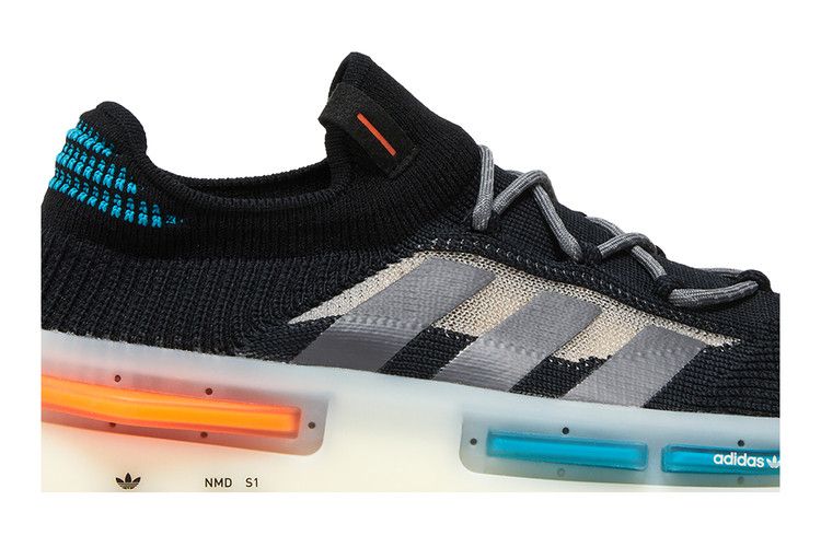 adidas NMD_S1 'Black Teal Orange' — Core Black/Grey Five/Off White