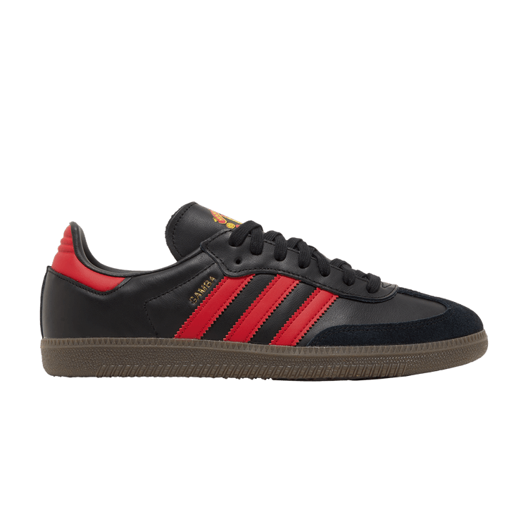 Manchester United x adidas Samba Team 'Black Real Red' — Core Black/Real Red/Gum