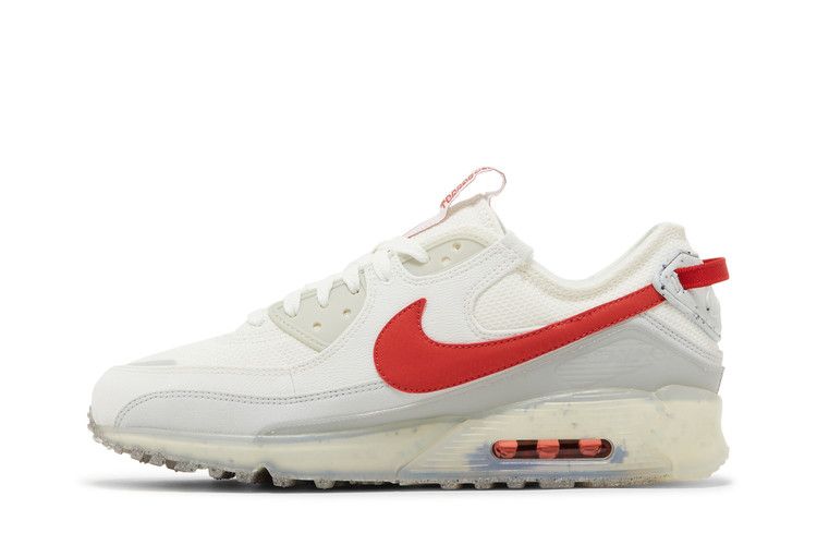 Nike Air Max Terrascape 90 'White Red Clay' — Summit White/Pure Platinum/Wolf Grey/Red Clay