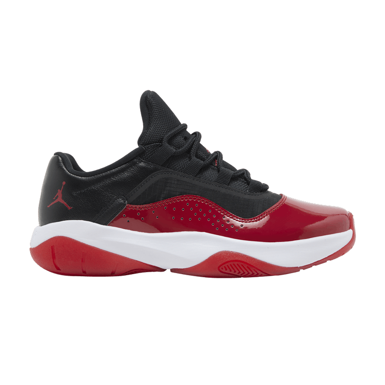 Wmns Air Jordan 11 CMFT Low 'Bred' — Black/White/Gym Red