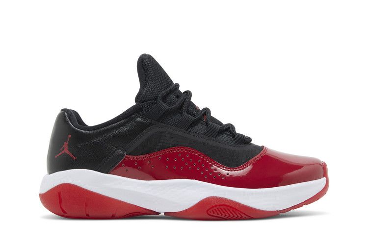 Wmns Air Jordan 11 CMFT Low 'Bred' — Black/White/Gym Red