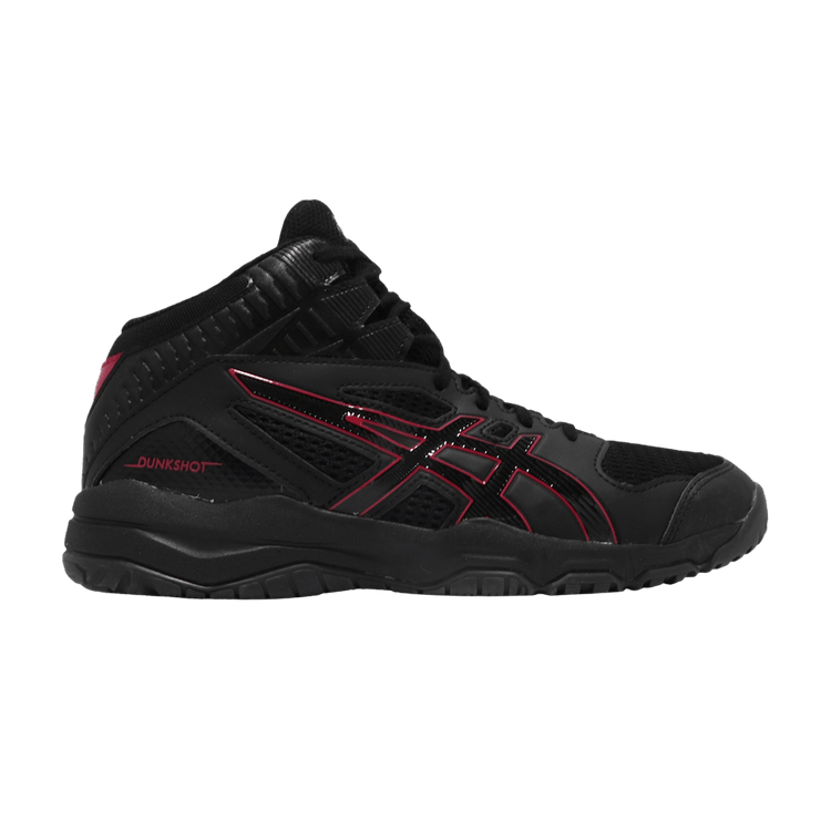Asics Dunkshot MB 9 GS 'Black Red' — Black/Black
