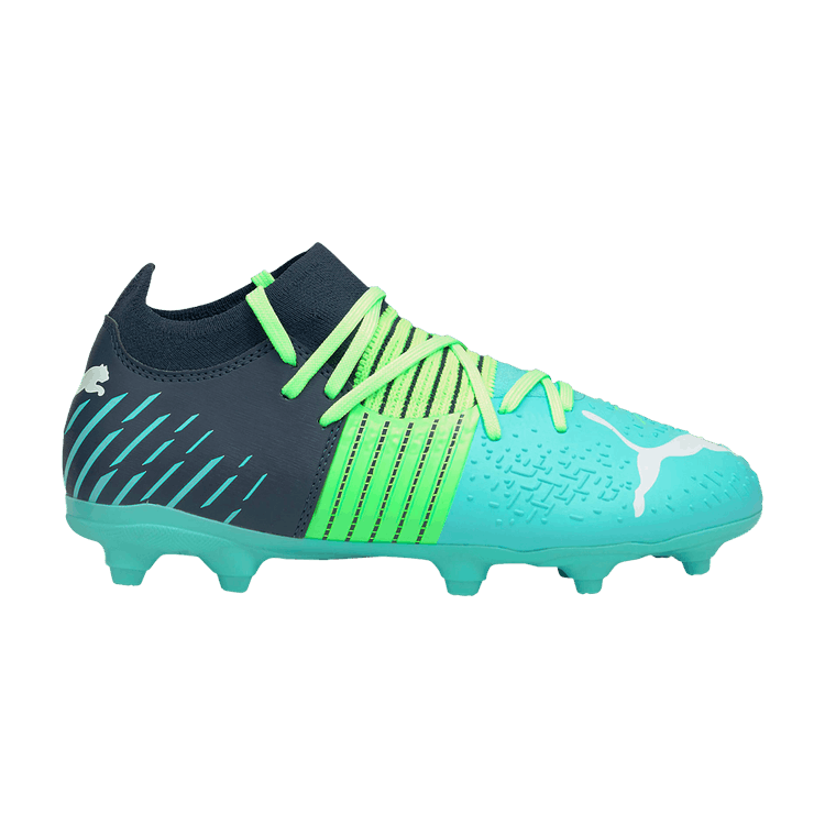 Puma Future Z 3.2 FG AG Little Kid 'Green Glare Elektro Aqua' — Green Glare/Elektro Aqua/Spellbound