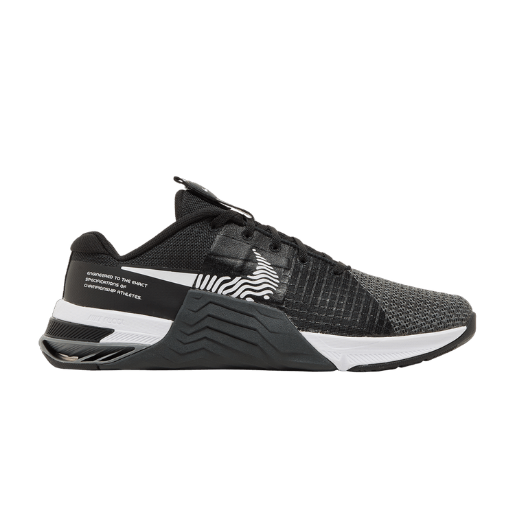 Nike Men's Metcon 8 'Dark Smoke Grey' — Black/Dark Smoke Grey/Smoke Grey/White