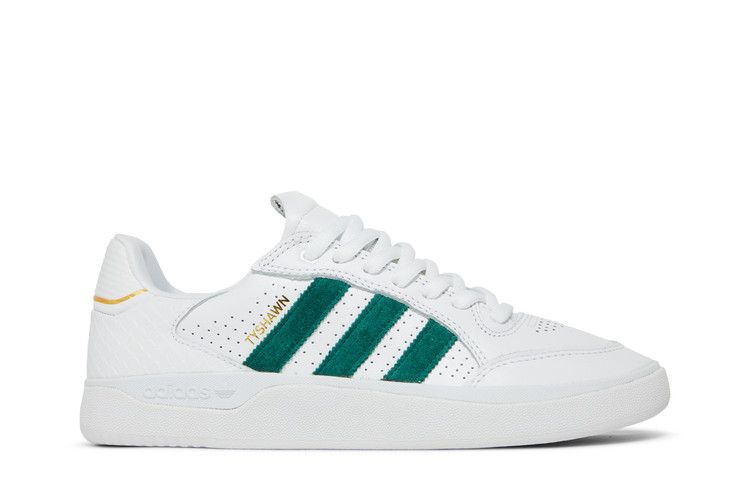 adidas Tyshawn Low 'White Collegiate Green' — Cloud White/Collegiate Green/Gold Metallic