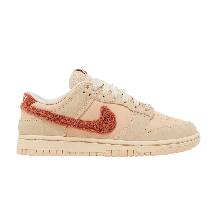 Nike Wmns Dunk Low 'Terry Swoosh' — Shimmer/Sanddrift/Pearl White/Mars Stone