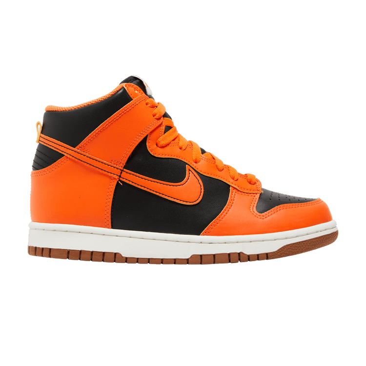 Nike Dunk High GS 'Halloween Pumpkin' — Black/Yellow Strike/Summit White/Safety Orange